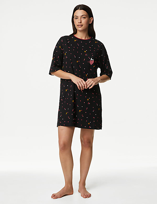 Pure Cotton Snoopy™ Heart Print Nightdress