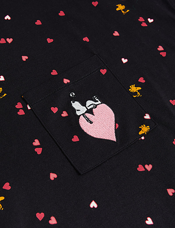 Pure Cotton Snoopy™ Heart Print Nightdress