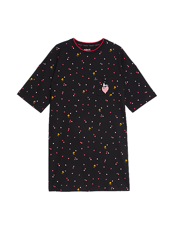 Pure Cotton Snoopy™ Heart Print Nightdress