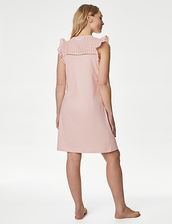 Cotton Modal Broderie Nightdress