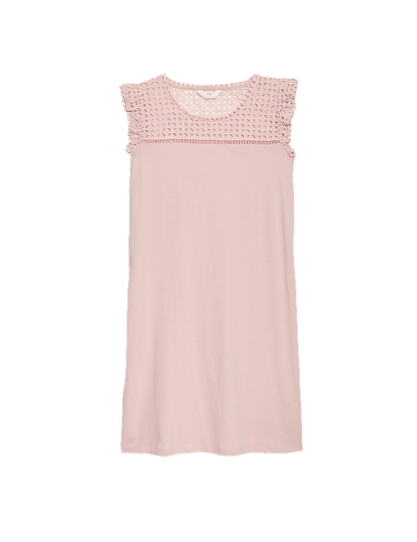 Cotton Modal Broderie Nightdress