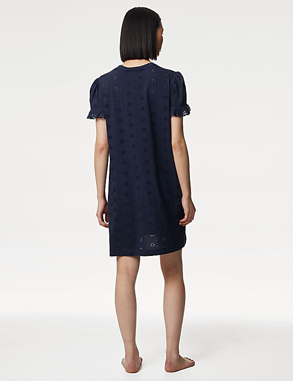 Pure Cotton Broderie Nightdress