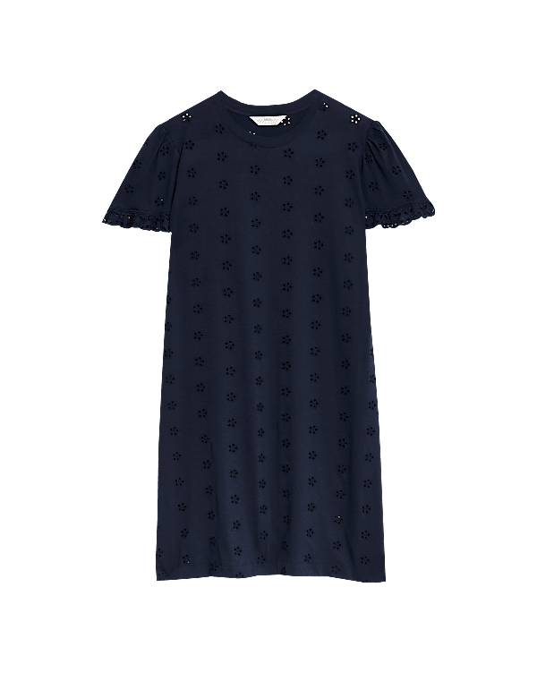 Pure Cotton Broderie Nightdress