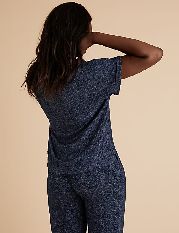 Cosy Knit Ribbed Lounge Top