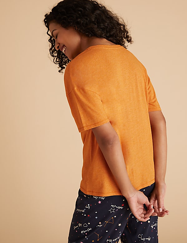 Cotton One of a Kind Slogan Pyjama Top