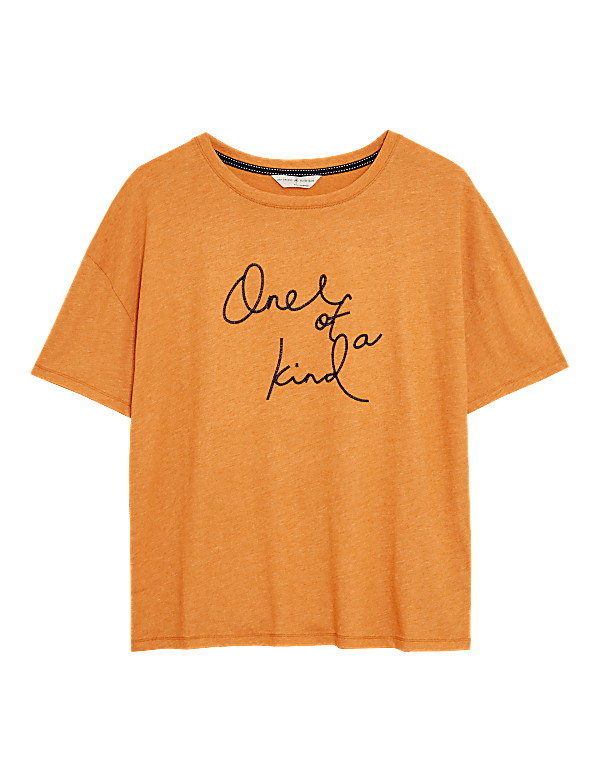 Cotton One of a Kind Slogan Pyjama Top