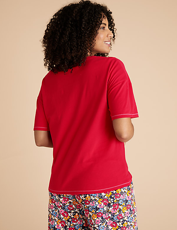 Pure Cotton Self Love Slogan Pyjama Top