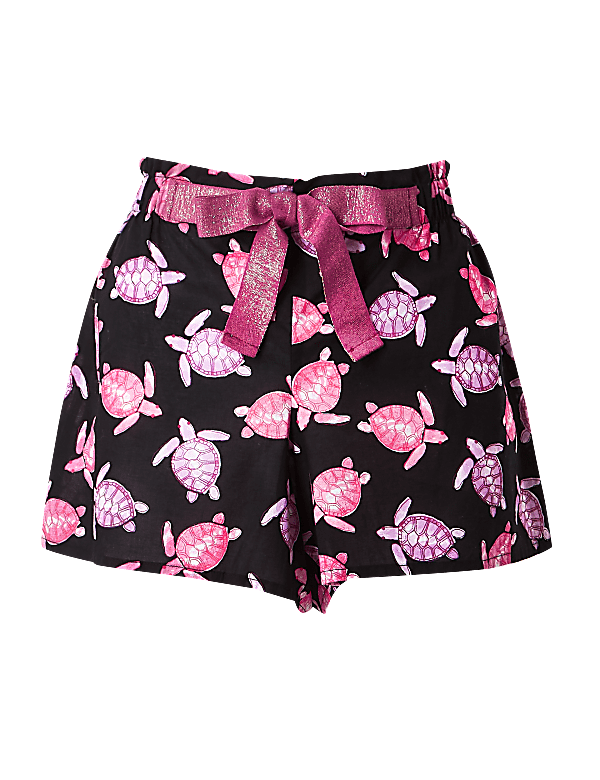 Pure Cotton Turtle Pyjama Shorts