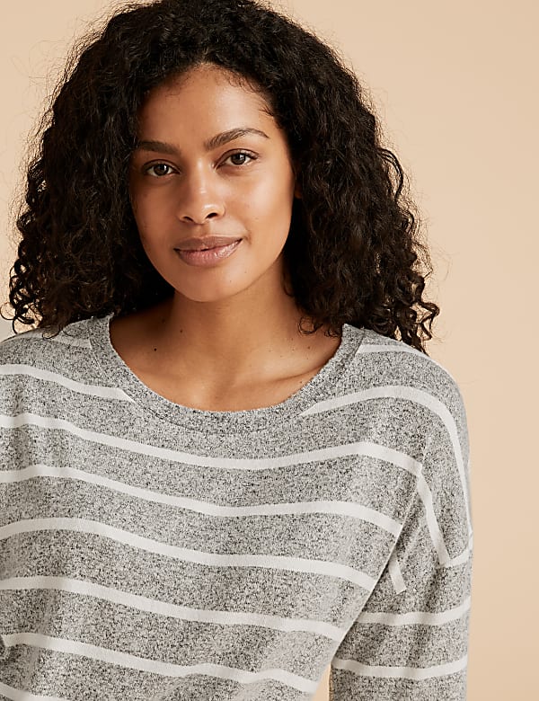 Cosy Striped Lounge Sweatshirt