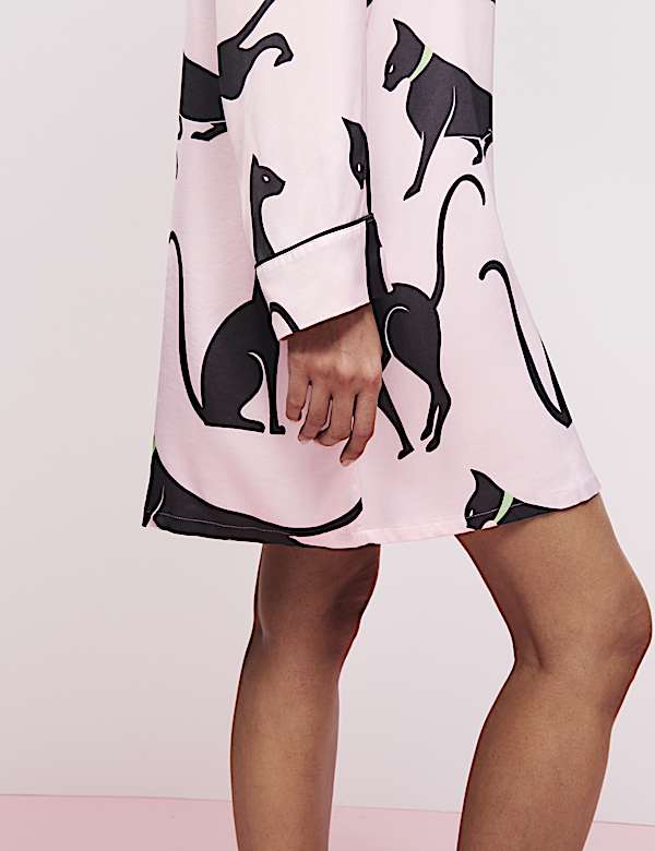 The Cat Print Nightshirt - RS