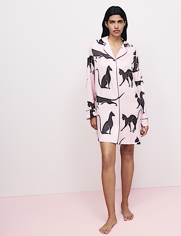 The Cat Print Nightshirt - RS