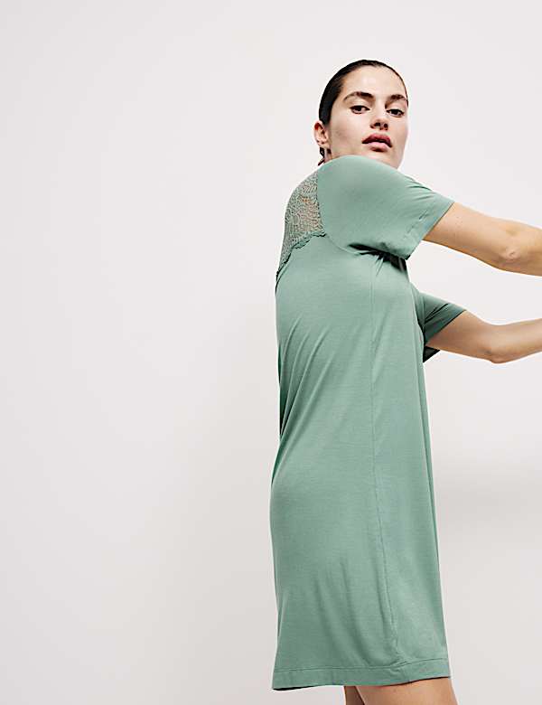 Lace Detail Nightshirt - SK