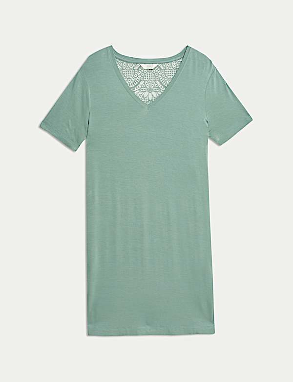 Camisón con detalle de encaje - ES