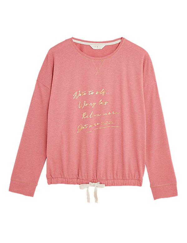 Cotton Worry Less Printed Pyjama Top