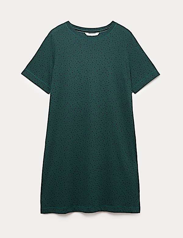 Chemise de nuit 100 % coton à imprimé étoiles - CA