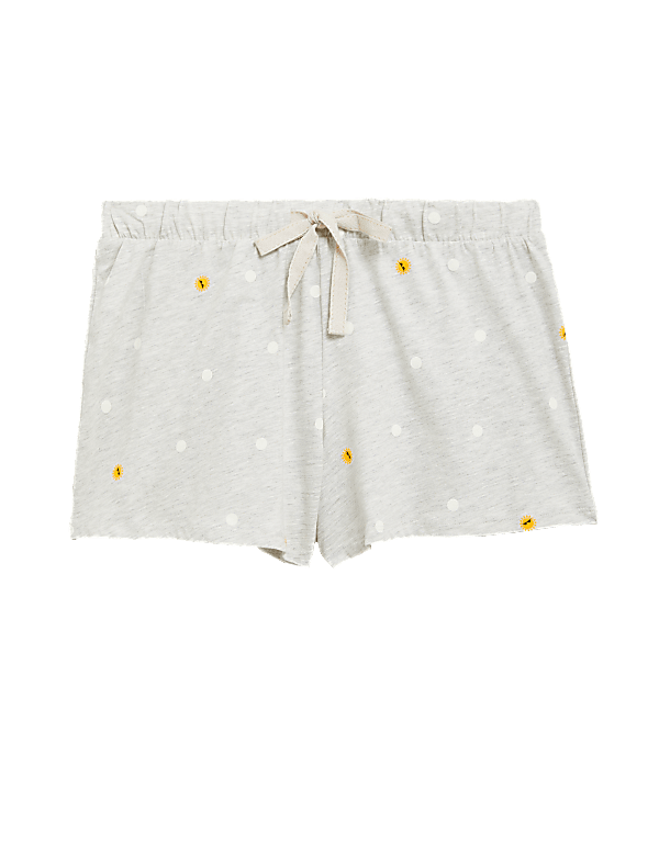 Cotton Spot Print Pyjama Shorts