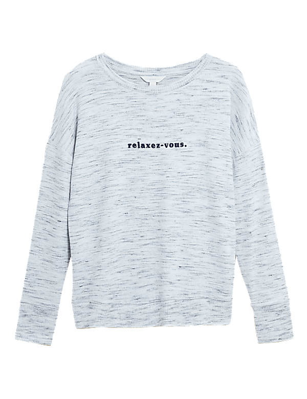 Cosy Knit Lounge Relaxez-vous Sweatshirt