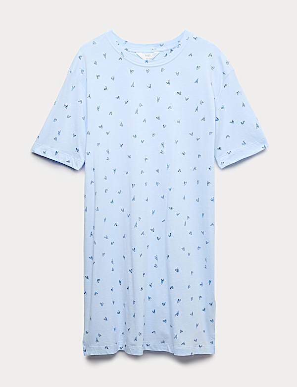 Cool Comfort&trade; Cotton Modal Printed Nightdress - GR