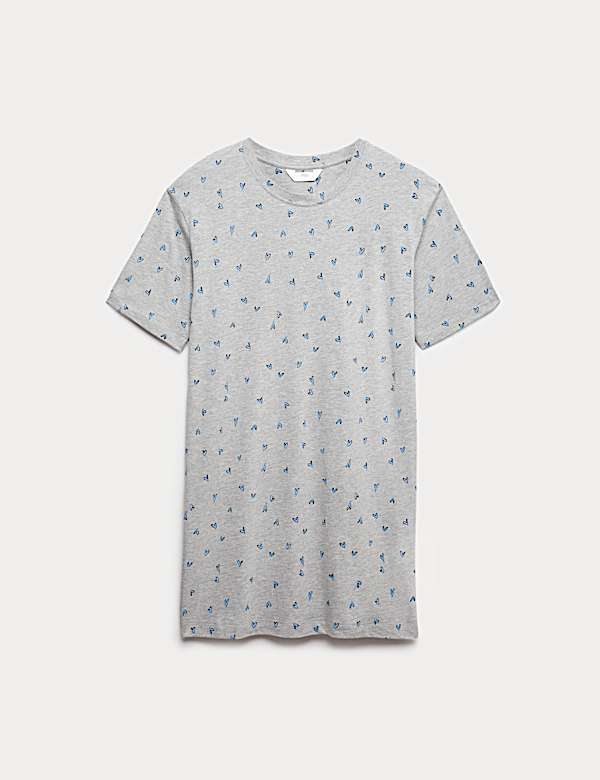 Gemustertes Nachthemd aus Baumwolle und Modal mit Cool Comfort&trade; - AT