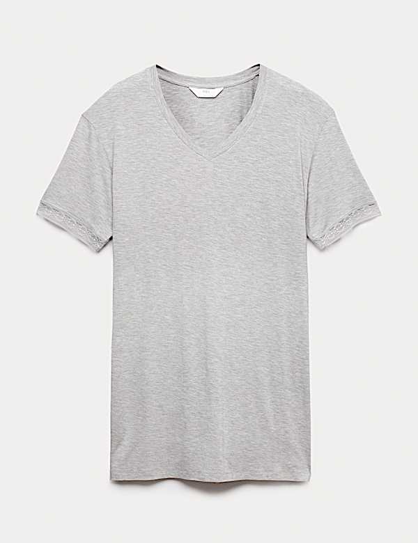 Lace Trim Nightshirt - JP