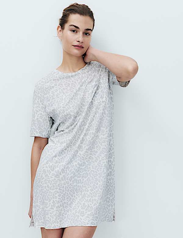 Cotton Modal Printed Minishirt