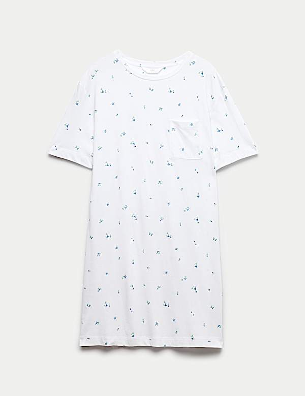 Cotton Modal Printed Minishirt - CH