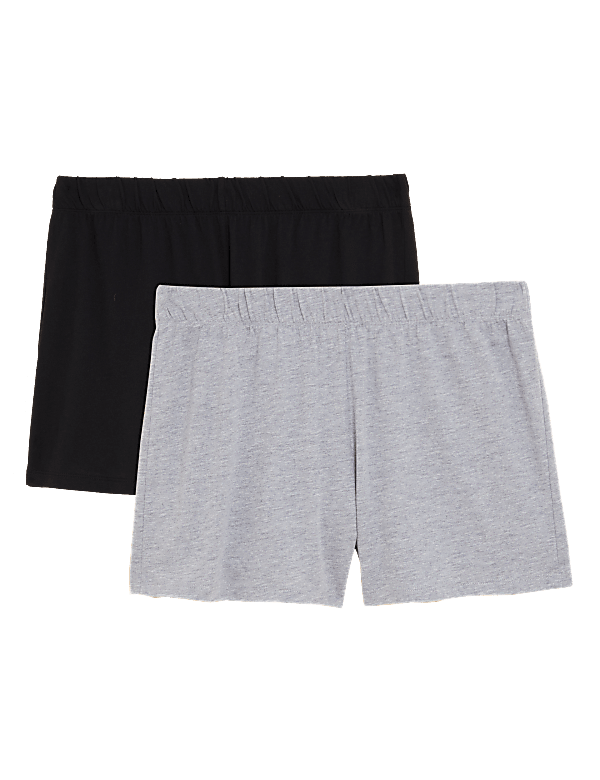 2pk Cotton Modal Cool Comfort™ Pyjama Shorts
