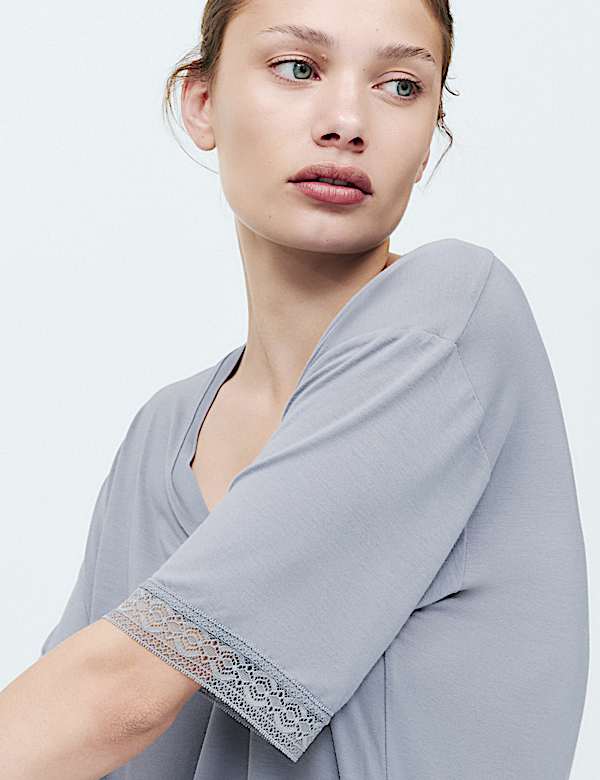 Lace Detail Mini Nightdress