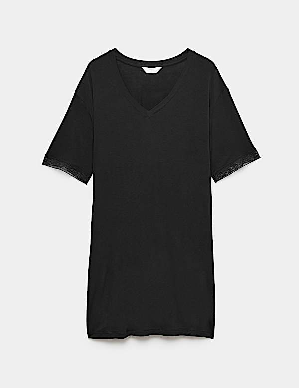 Lace Detail Mini Nightshirt - FR