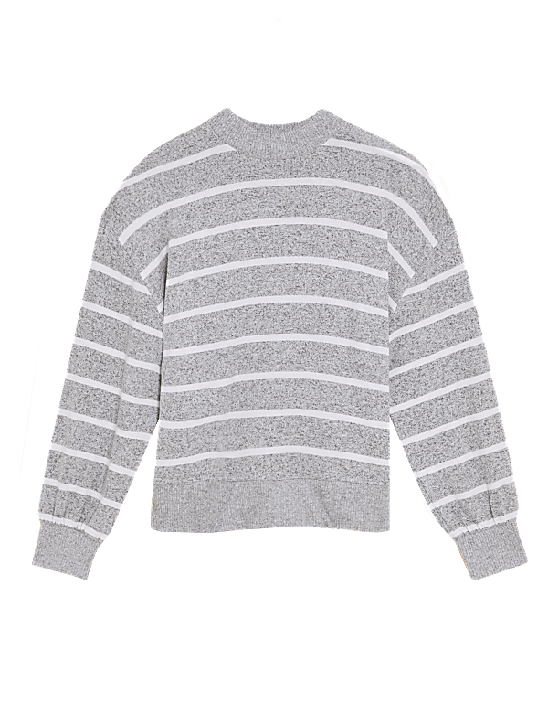 Cosy Knit Lounge Striped Pyjama Top