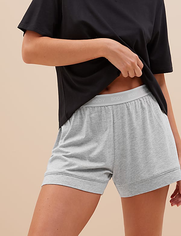2 Pack Cotton Modal Pyjama Shorts