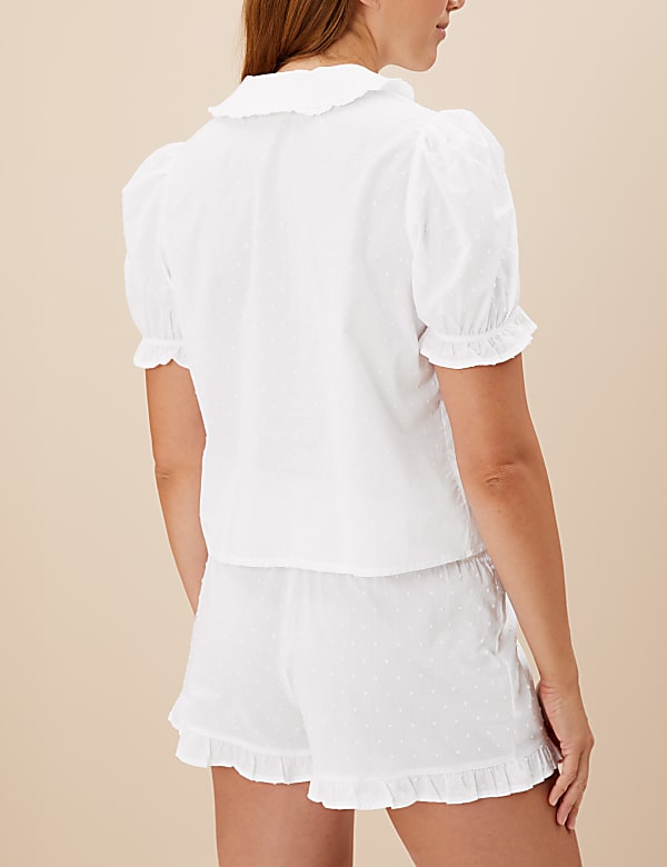Pure Cotton Dobby Pyjama Shorts