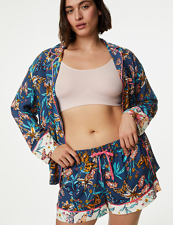 Floral Print Pyjama Shorts
