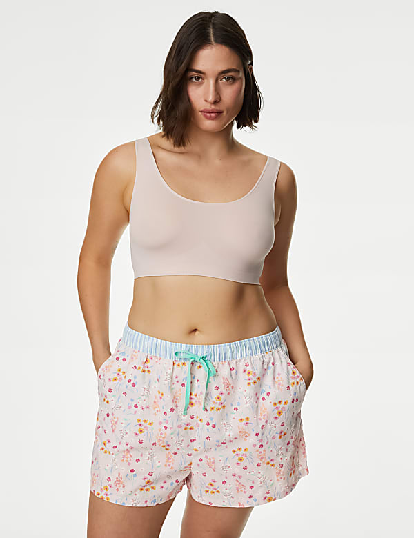 Pure Cotton Floral Pyjama Shorts