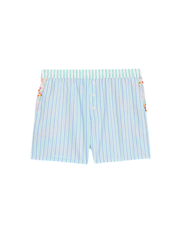 Cool Comfort™ Pure Cotton Striped Pyjama Shorts