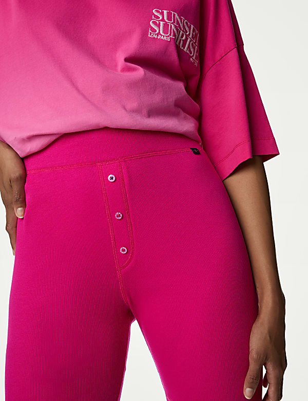 Cotton Rich Ribbed Shorts