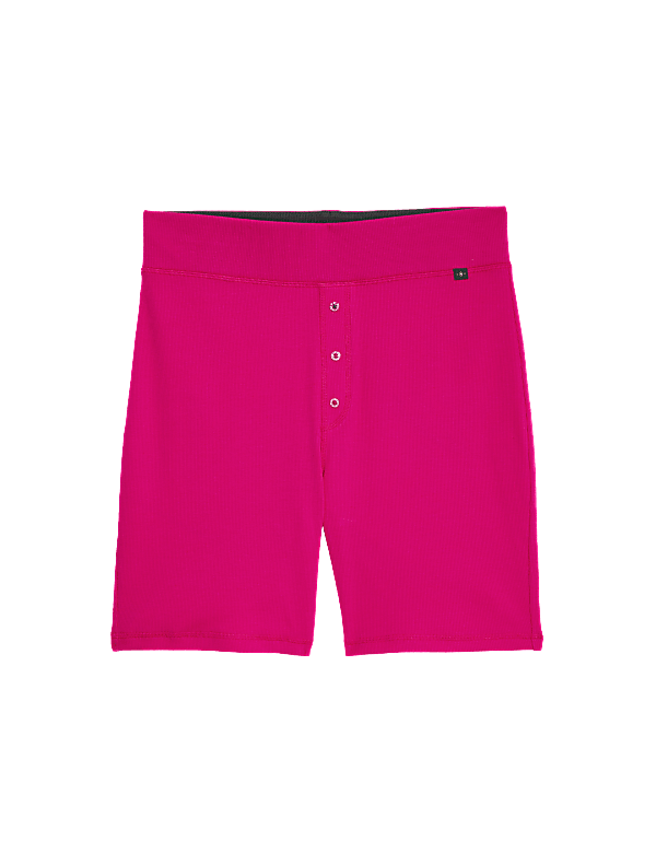 Cotton Rich Ribbed Shorts