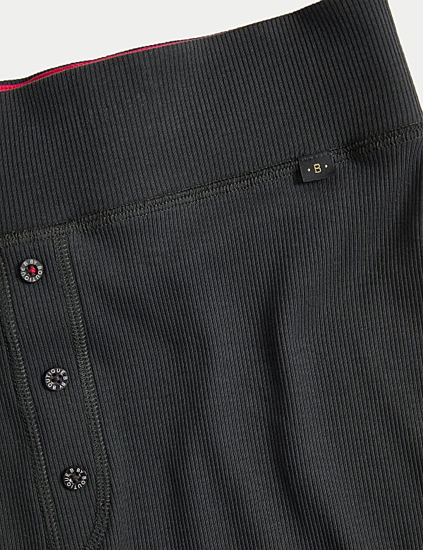 Cotton Rich Ribbed Shorts