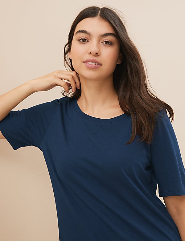 2pk Cotton Modal Pyjama Tops