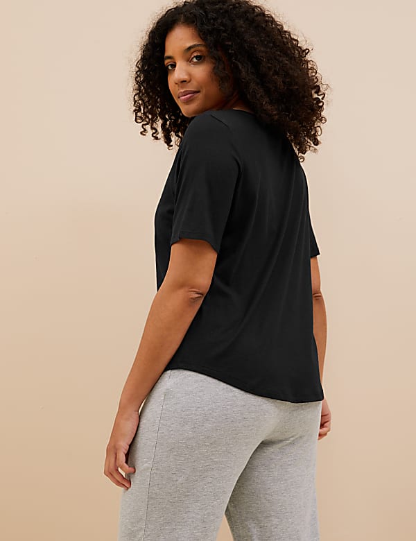 2pk Cotton Modal Pyjama Tops