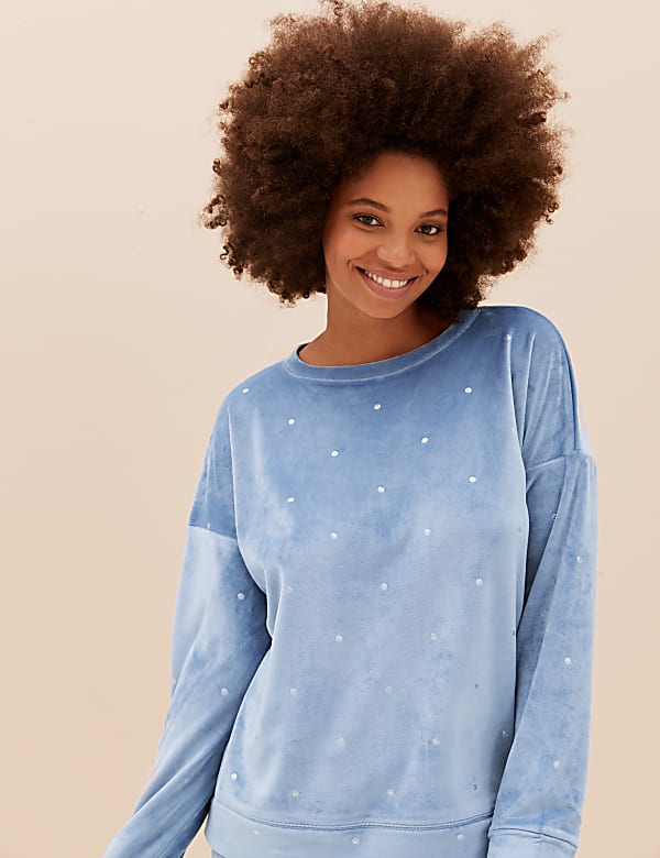 Flexifit™ Velour Spot Lounge Top