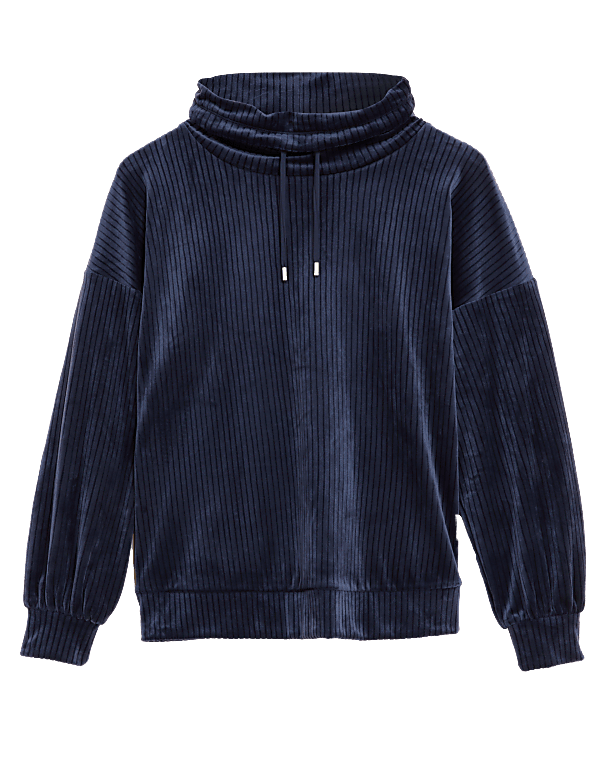 Velour Flexifit™ Ribbed Lounge Top