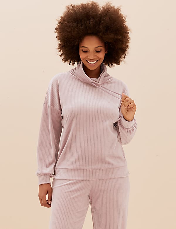Velour Flexfit™ Ribbed Lounge Top