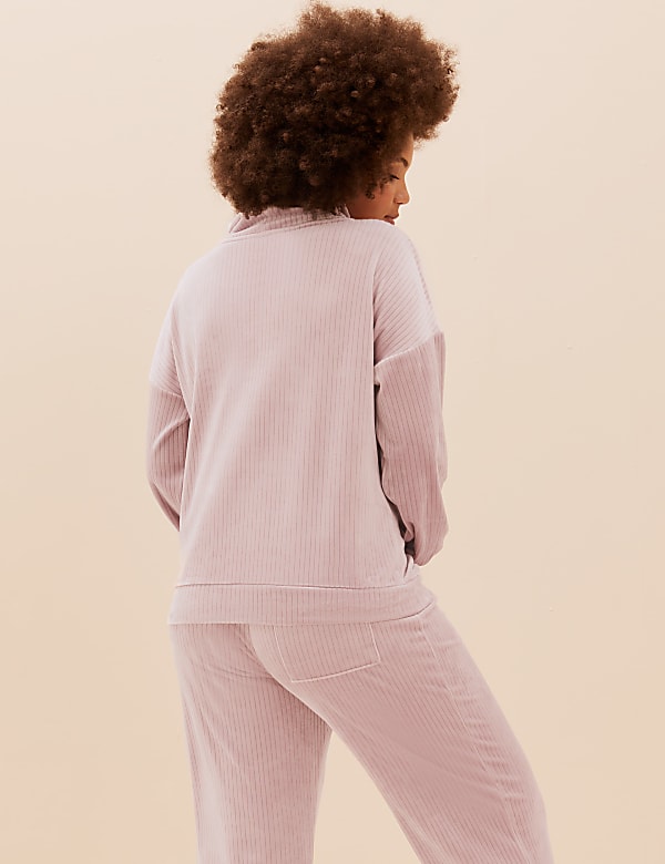 Velour Flexfit™ Ribbed Lounge Top