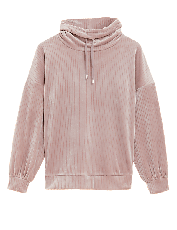 Velour Flexfit™ Ribbed Lounge Top