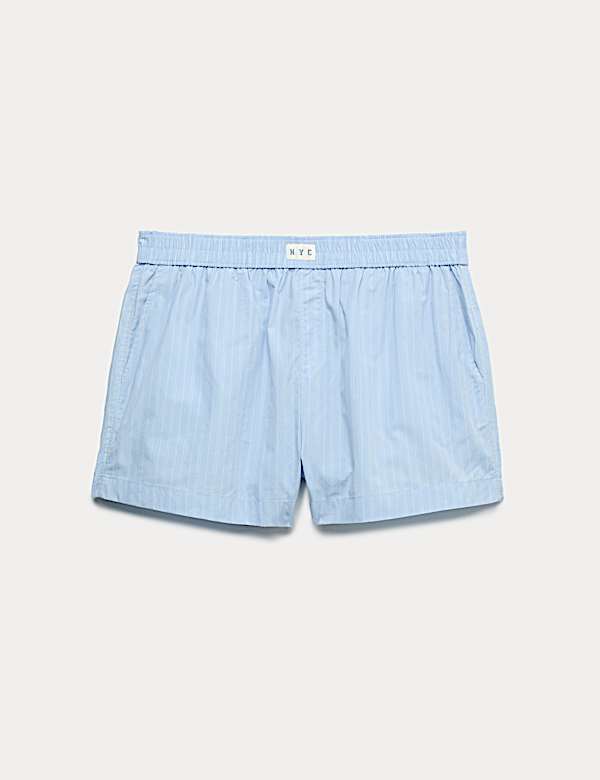 Pure Cotton Striped Pyjama Shorts - CH