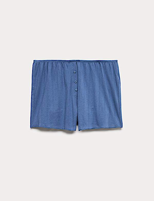 Pure Cotton Pointelle Pyjama Shorts - US