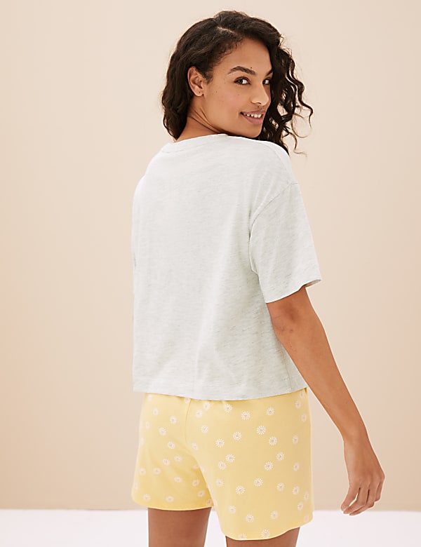 Cotton Rich Sunshine Slogan Pyjama Top