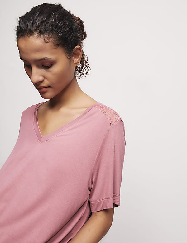 Body Soft™ Lace Detail Pyjama Top