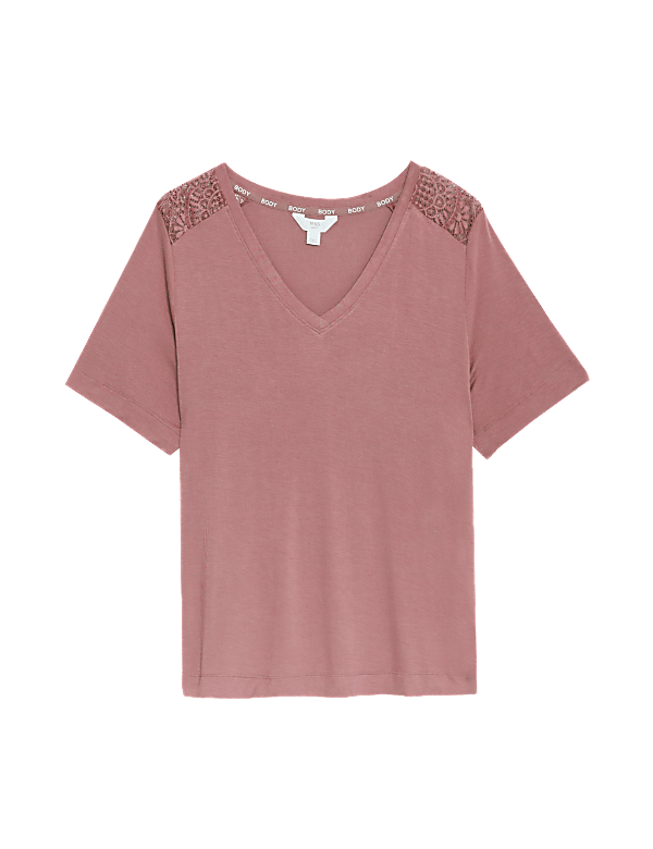 Body Soft™ Lace Detail Pyjama Top